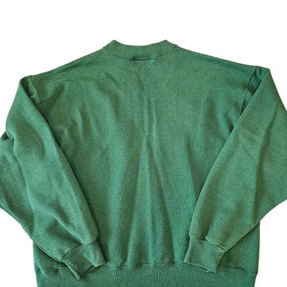 Vintage Embroidered Tennesee Sweatshirt Woman's Large Green Embroidered paisley - Picture 2 of 8